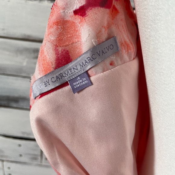 Dressbarn Luxe by Carmen Marc Valvo floral sleeveless aline dress Size 4 - Picture 5 of 16